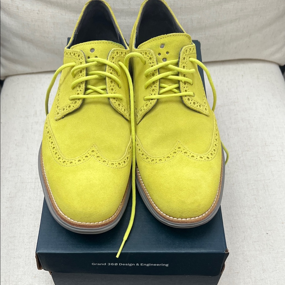 Cole Haan Men's Bright Yellow Oxfords